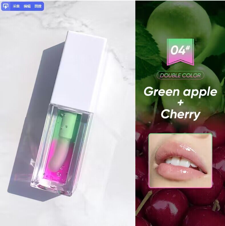 Calico Lip oil Green apple + Cherry #4